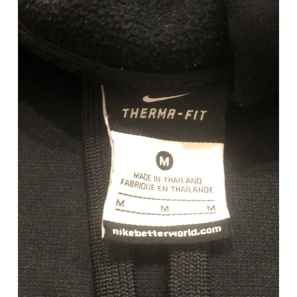Nike Therma Fit Womens Medium Black Hoodie Sweatshirt Pullover - Picture 3 of 5